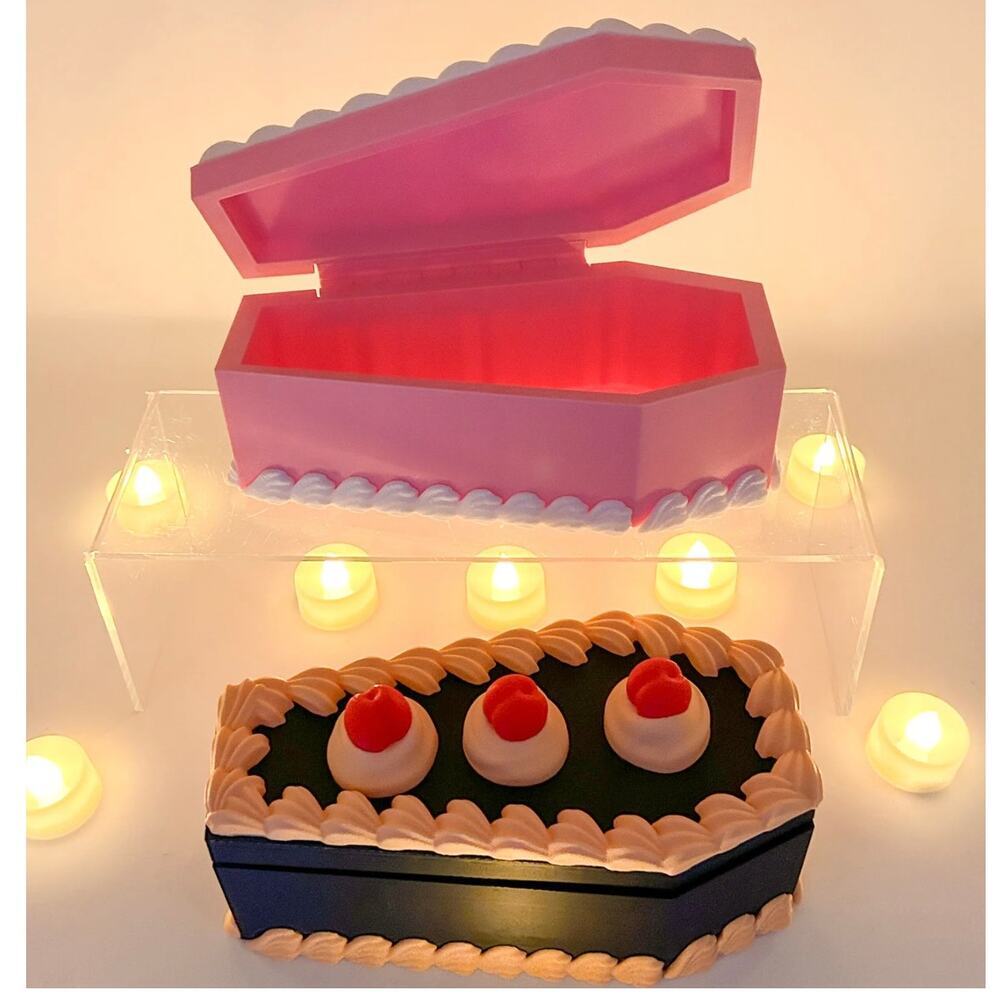 Cake Coffin Trinket Box, Jewelry Box 3D‎ Printed